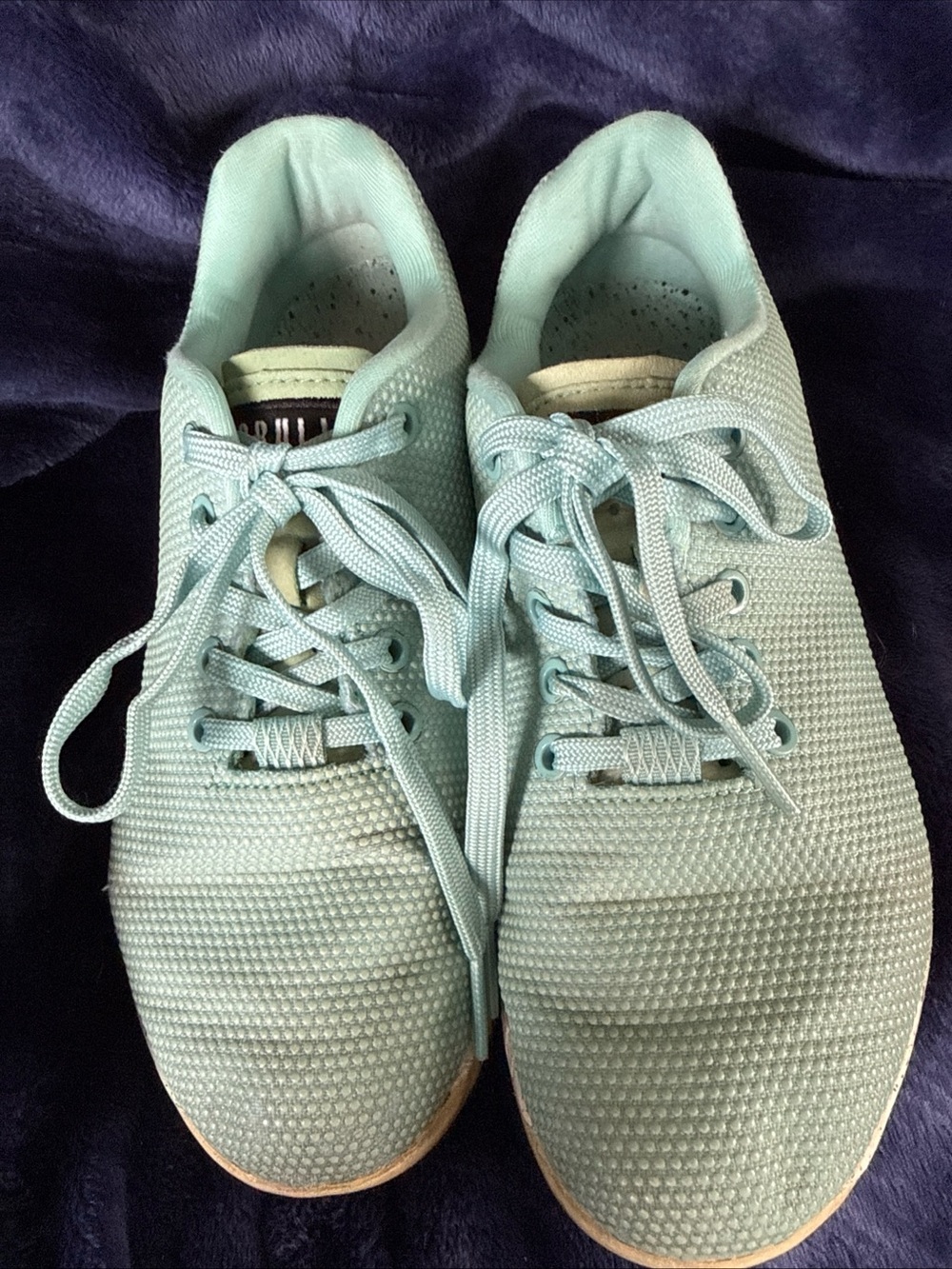 NOBULL Women's Knit Sneakers Cross Training Low Top - Mint   Green W size8 M 6.5